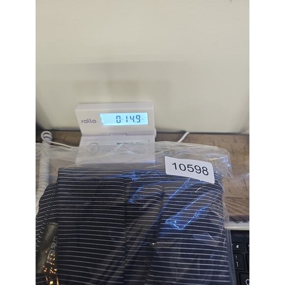 Liverpool Pants Womens 10 Navy Ministripe Bootcut Trousers Style #LM5099ZP - Picture 10 of 10